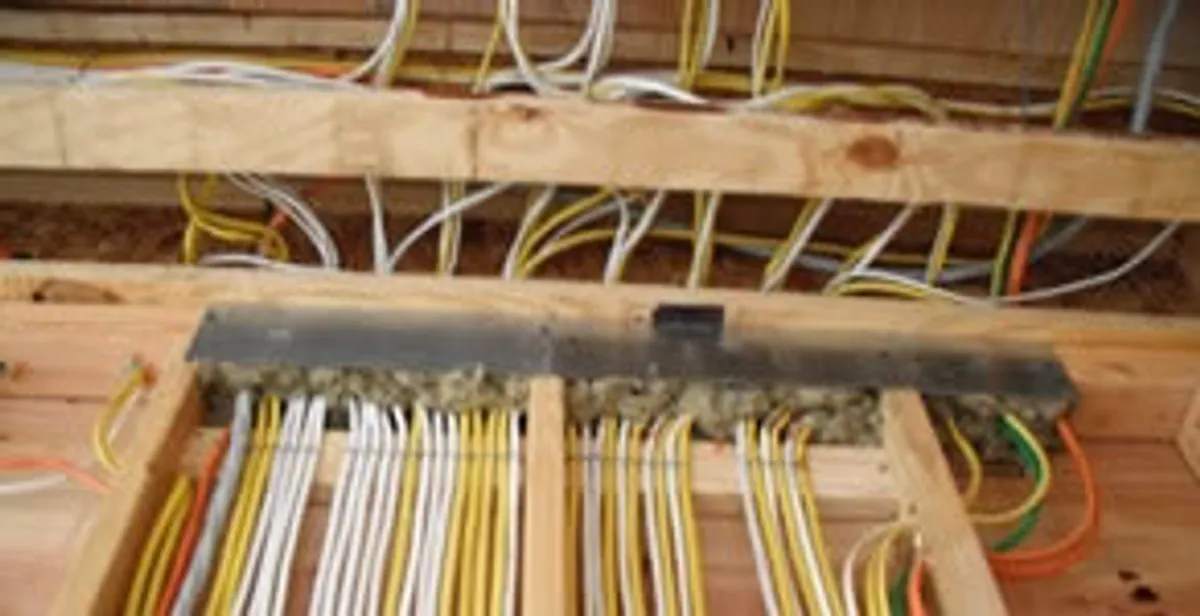 new construction wiring services with organized electrical rough-in performed by licensed electricians in Baltimore, MD