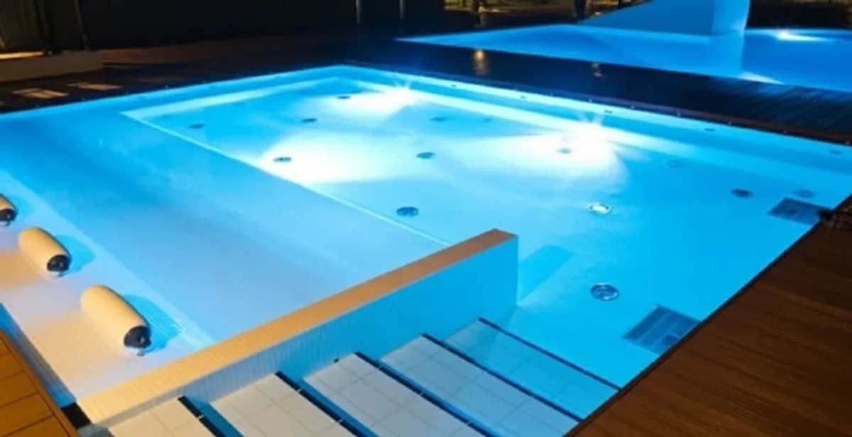 pool light installation and repair services providing modern illuminated pool lighting in Baltimore, MD