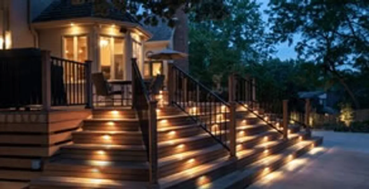 Residential electrician installing outdoor lighting for home safety in Baltimore, MD