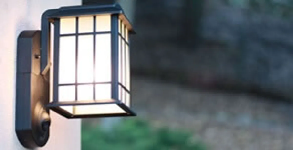 security light installation services with professionally mounted exterior wall light in Baltimore, MD