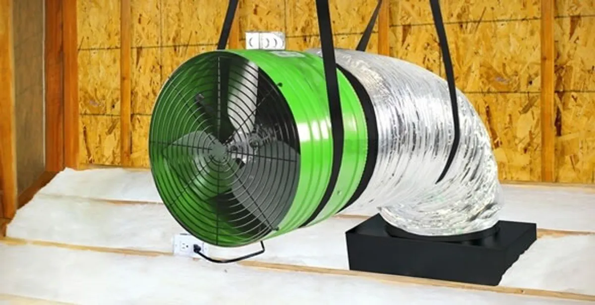 whole house fan installation services with professionally mounted ventilation fan system in Baltimore, MD